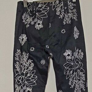 Marie Chantal Embroidered Cigarette Pants